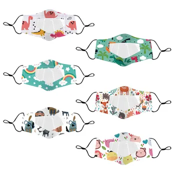 

6PCS Children Outdoor Mask With Clear Window Visible Expression For Deaf Mute Маски Mascherine