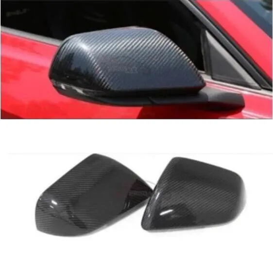 Carbon Fiber Full Enclosure Cover Car Rearview Mirror Cap 2pcs/Set For Ford Mustang 2015 2016 2017 2018 2019 2020 | Автомобили и