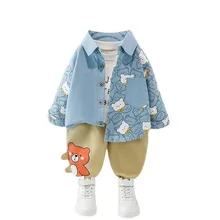 Ensemble veste et pantalon en coton pour bébé fille et garçon, Costume décontracté, survêtement à la mode, nouvelle collection printemps automne, 2 pièces