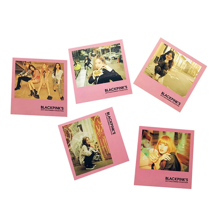 5 шт./компл. blackblackpink альбом Lomo карты Новая мода самодельные бумажные фото карты