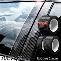 Nano Carbon Fiber Car Sticker DIY Paste Protector Strip Auto Door Sill Side Mirror Anti Scratch Tape Waterproof Protection Film 1