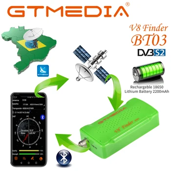 

GTMEDIA BT03 Satellite Finder Meter Support DVB S2 SatFinder Meter For Satellite TV Receiver for IOS Android Phone sat finder