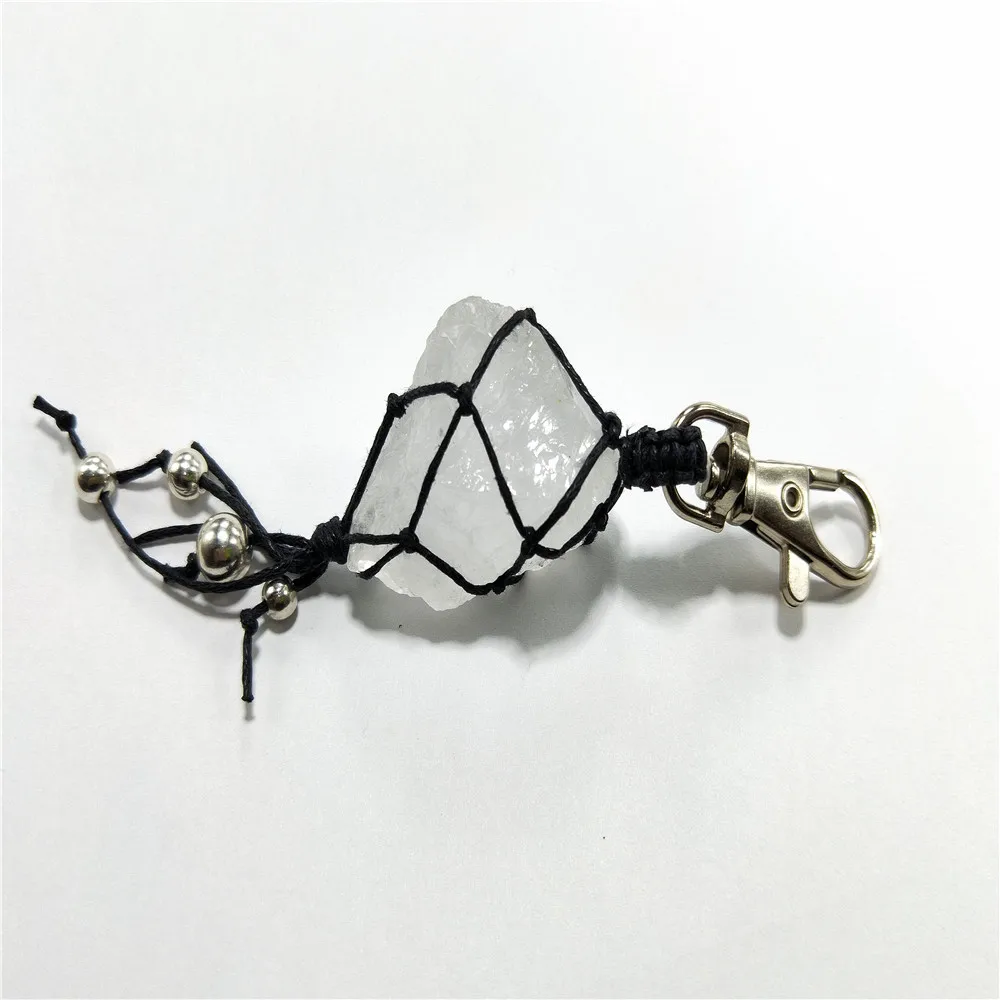 Необычный браслет ручной работы камень брелок чакра лечебная энергия Йога кристалл кулон для DIY Автомобильный брелок аксессуар брелок
