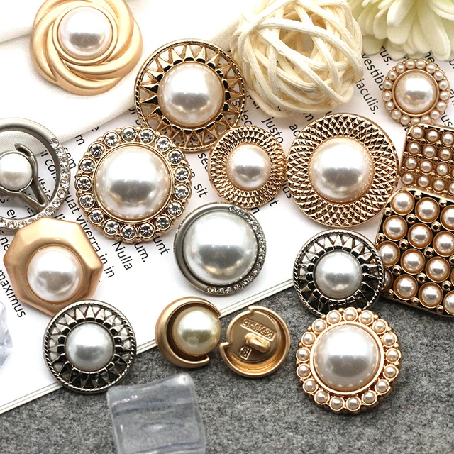 Metal Garment Accessories  Metal Decorative Button - Fashion Metal Buttons  Gold - Aliexpress