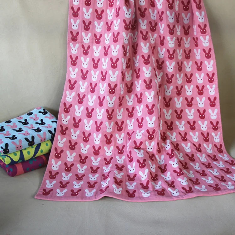 

Three Layer Jacquard Large Bath Towel Pure Cotton Baby Towel sha bu jin Towel Blanket