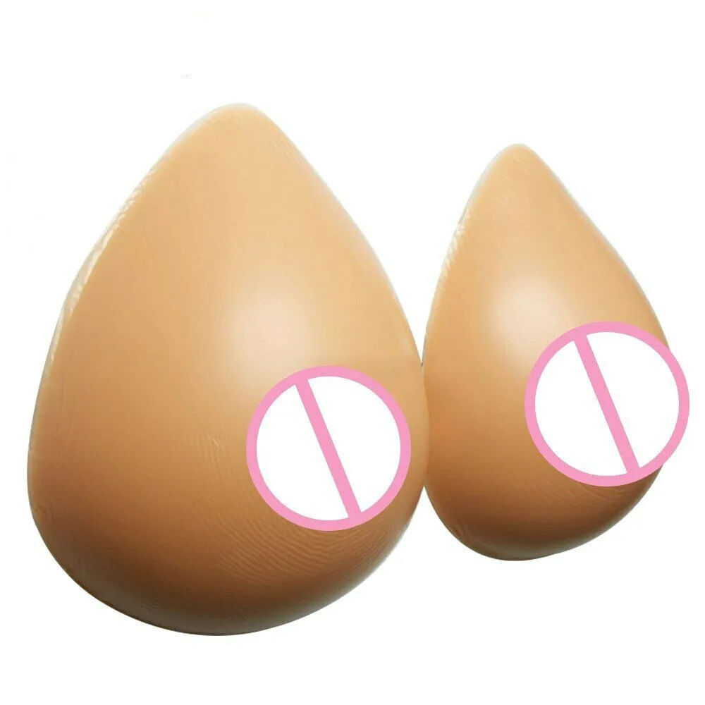 

4600g Huge Silicone Breast Forms Suntan Teardrop Soft Fake Boobs Breast Rhinestone Bra Fake Breast