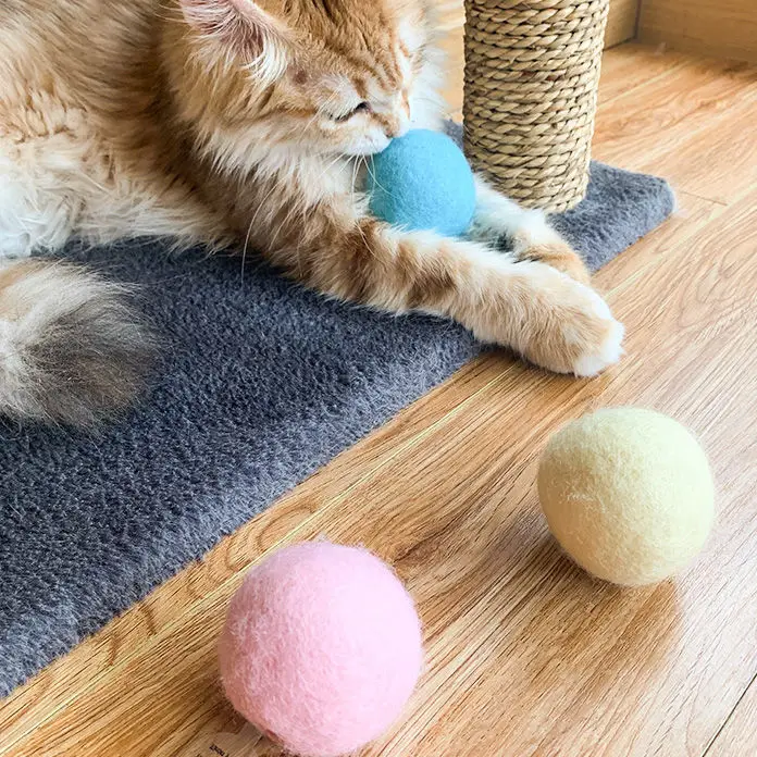 Smart Cat Toys Interactive Ball Catnip Cat Training Toy Pet Playing Ball Pet Squeaky Supplies Products Toy for Cats Kitten Kitty