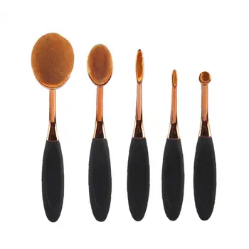 

Toothbrush Style Eyebrow Brush Oval Cosmetic Brush Beauty Cosmetic Makeup Tools Apply for Makeup-liquid Powder or Cream 5Pcs