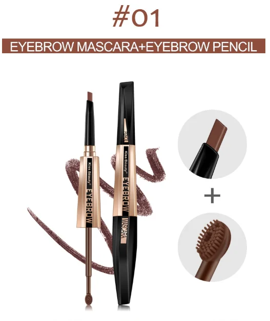 Kiss beauty водостойкий стойкий немаркировочный карандаш для бровей