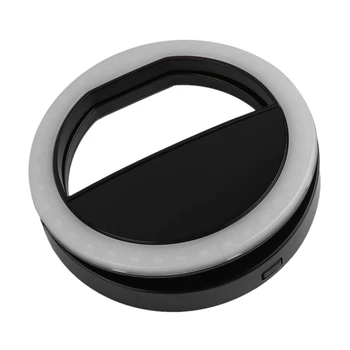 

Universal Selfie LED Flash Ring Light Portable Selfie Lamp Mobile Phone Lens for iPhone XS Max Xiaomi Samsung