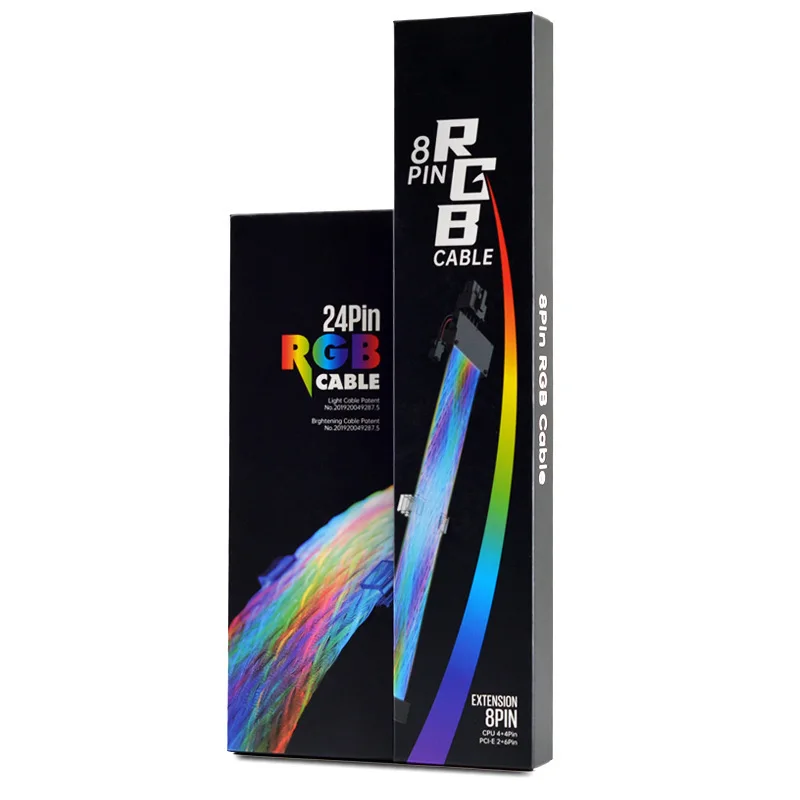 Cable extension cord accessory led rgb lighting 24pin atx 8pin cpu male flash cable pc diy sync the mobo aura of the neon line