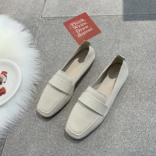 Красивая Женская обувь; коллекция года; сезон весна; Новинка; обувь на плоской подошве; женская обувь на толстой подошве с закрытым носком; Повседневная обувь без застежки; женская обувь