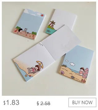 50 Sheets Ins Hot American retro style cute bear Mini Portable Notepad Diary Book Exercise Book Papelaria School Office Supply