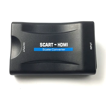 

1080P SCART To HDMI Video Audio Upscale Converter Adapter Light Flexible HDMI Converter for HD TV DVD