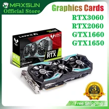 MAXSUN Grafiken Karten RTX 2060 3060 iCraft 6GB/4GB GDDR6/DDR5 3050 1660 SUPER 1650 3060Ti video Karte Für Desktop-Computer