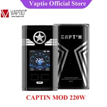 Vaptio CAPT'N 220 Вт мод электронная сигарета vape мод с 1,3 дюймовым oled-экраном поддержка VW 18650 батарея(без аккумулятора