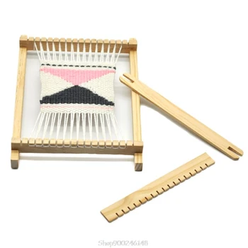

1 Set Wood Knitting Weaving Loom Tapestry Handloom Machine DIY Handmade Tool for Beginners Children S08 20 Dropship