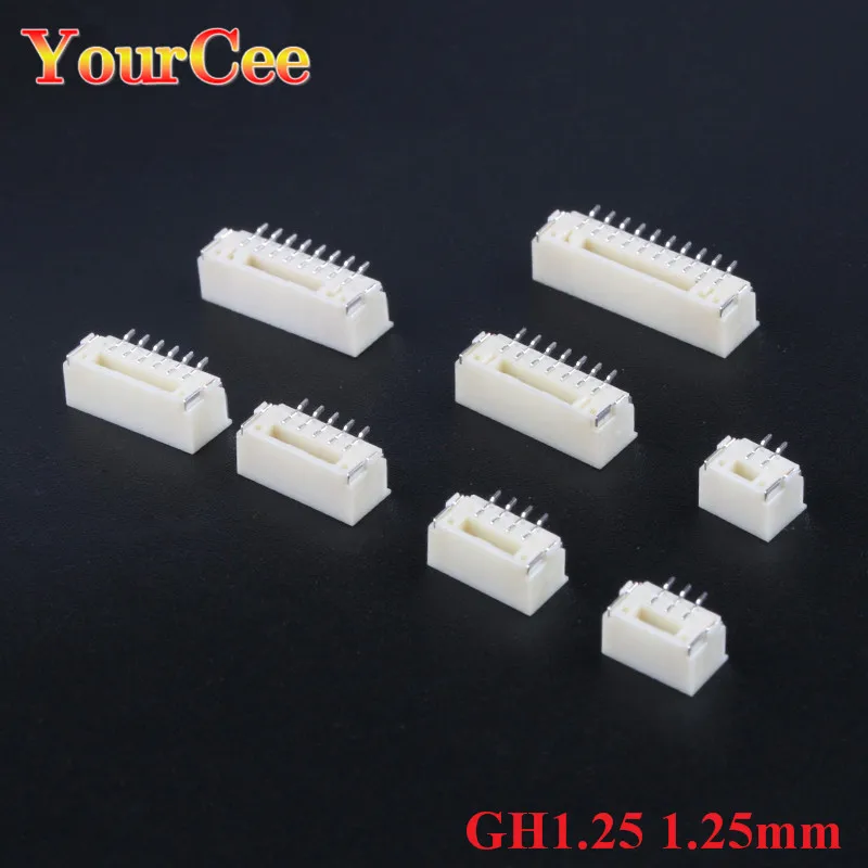 50PcsGH125VerticalPaste125mmPitchConnectorWithLockBuckle