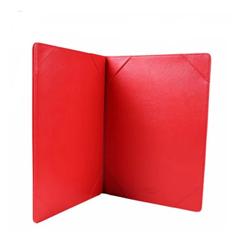 A4 Multi-function Leather Contract Organizer Folder Business Contract Folder Office Manager Clip