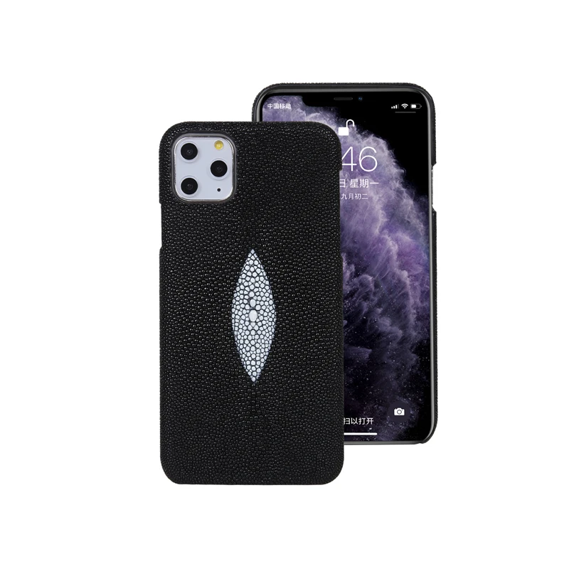 Роскошный чехол для iPhone 11 Pro Max из натуральной жемчужной рыбьей кожи, кожаный чехол для iPhone 11/Pro/Max, чехол s fundas
