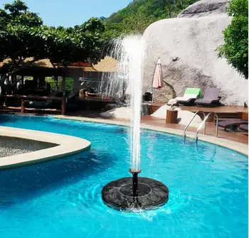 

Outdoor Solar Pump Floating Water Fountain Bird Waterers Swimming Pool Fountain Garden Miniature Feeder Decoration