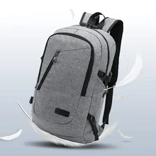 Студенческая школьная сумка унисекс с usb зарядным портом, бизнес водостойкий 17 дюймовый рюкзак для ноутбука, 3 цвета