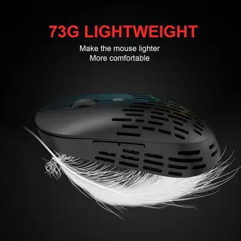 

T38 Hollow Honeycomb 2.4GHz Wireless Gaming Mouse 1600 DPI RGB Light 4 Buttons Rechargeable Optical Mice for PC Computer