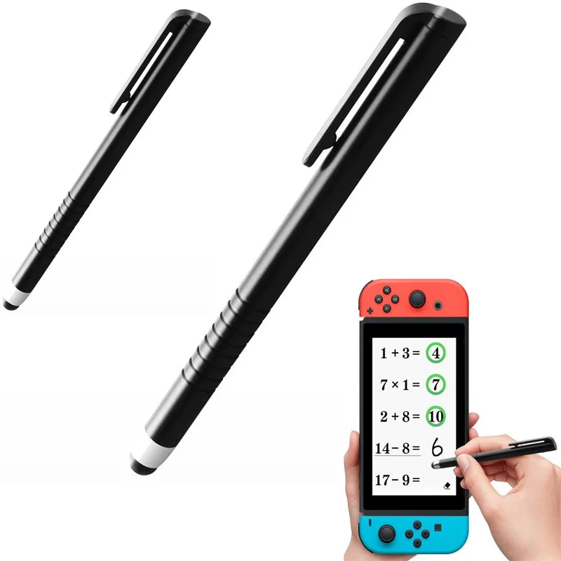 2Pcs Nintend Schalter Stylus Touchscreen Stift Universal Für Nintendo Schalter NS Telefon Tablet Mit Silikon Stift Kopf Stift Clip schnell – Detail 1