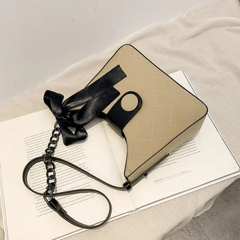 

Frosted Diamond Small Bag 2020 New Fashion Simple Shoulder Bag Online Influencer Wild High Quality Crossbody Bag Black Khaki PU