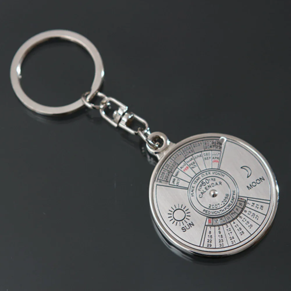 Металлическое кольцо компас 50 лет календарь брелок для ключей походный Кемпинг Спорт на открытом воздухе Компас для выживания горячая распродажа
