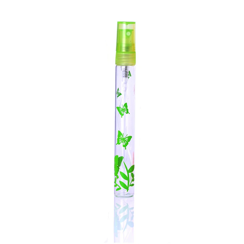 MUB-6 шт./лот 10 мл портативный мини-стеклянный спрей насос бутылка многоразовый парфюмерный распылитель бутылка для путешественника - Цвет: green