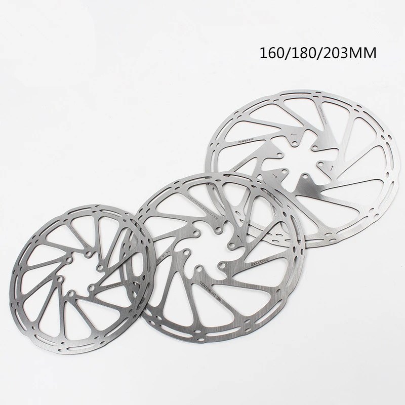180 MTB Bike Bicycle 160 203mm 6 Bolts Rotors Stainless Steel Rotor Disc