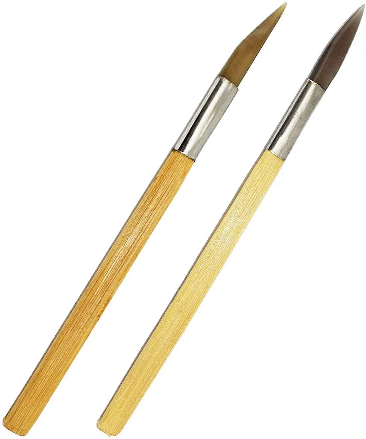Полировщик из агата с закругленными точками, Бамбуковая ручка, резьба по дереву, драгоценная металлическая глина, латунный инструмент для сглаживания и полировки - Цвет: style 3