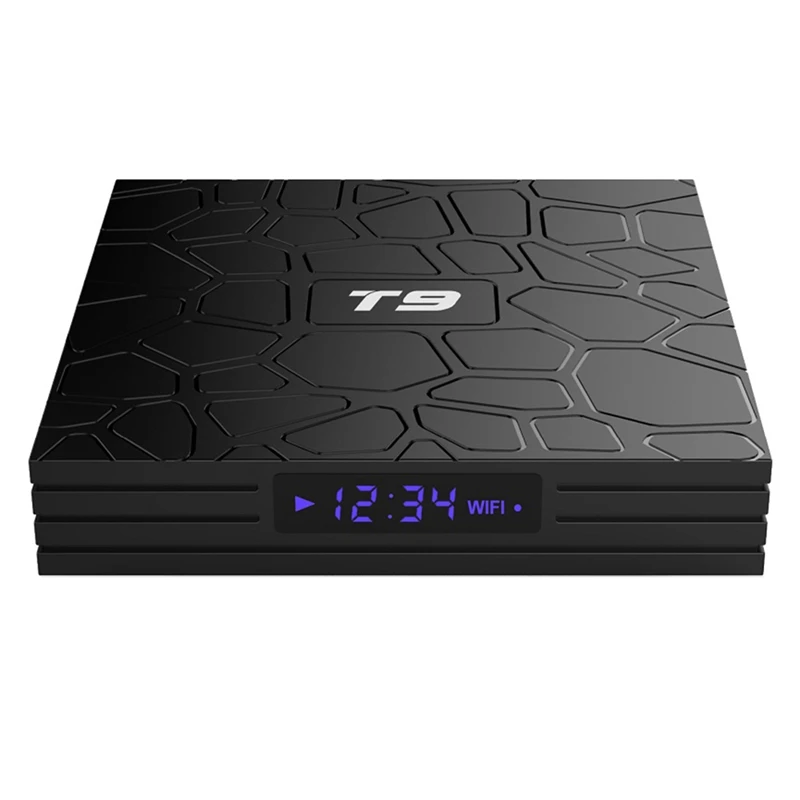 T9 Android 8,1 Tv Box 4 ГБ Ddr3 Ram 32 ГБ Rom Rk3328 Bluetooth 4,1 Четырехъядерный Cortex-A53 64 бит Поддержка 2,4 ГГц Wifi 4K 3D Ultra Hd