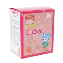 100 шт. милые клейкие повязки с героями мультфильмов, водонепроницаемые дышащие пластыри, Детские клейкие повязки