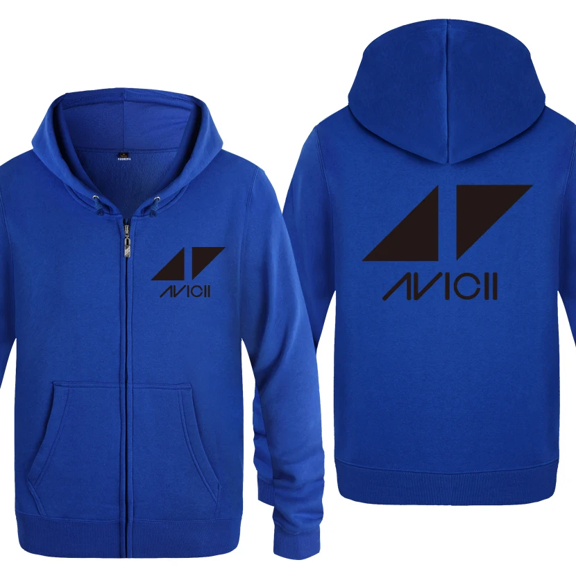 Avicii рок-группа DJ толстовки для любителей музыки мужские мужские флисовые толстовки на молнии с капюшоном кардиганы - Цвет: LAY HET