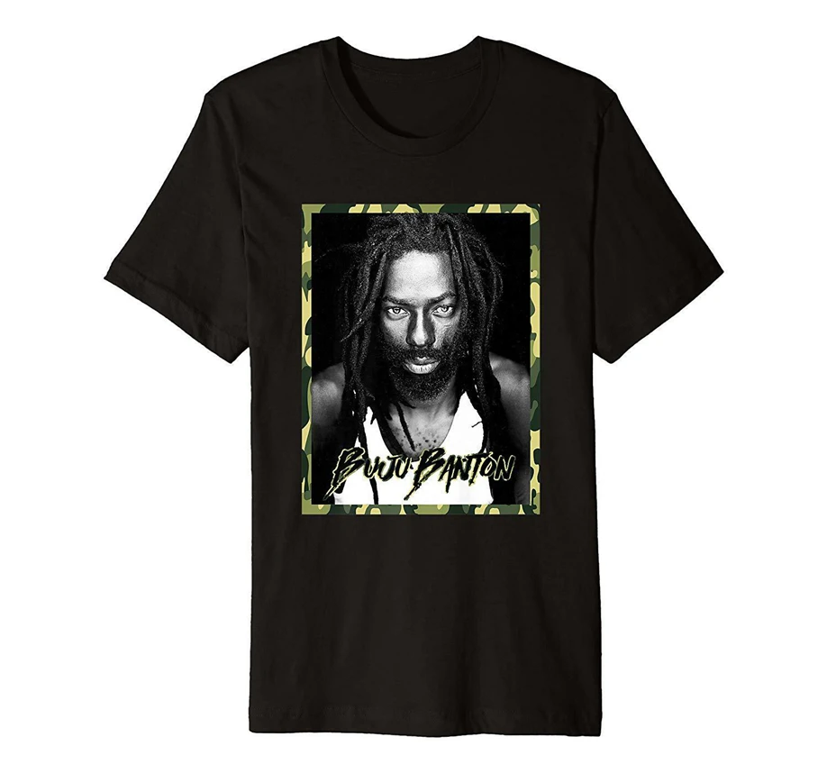 Buju Banton Jah Army лирика черная футболка S 3Xl Ретро футболка| |