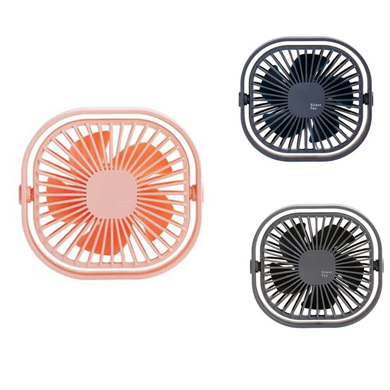 Small USB Desk Fan 3 Speeds Strong Wind and 360° Rotatable Quiet Air Circulator with Anti-Slip Pad Cooling | Дом и сад