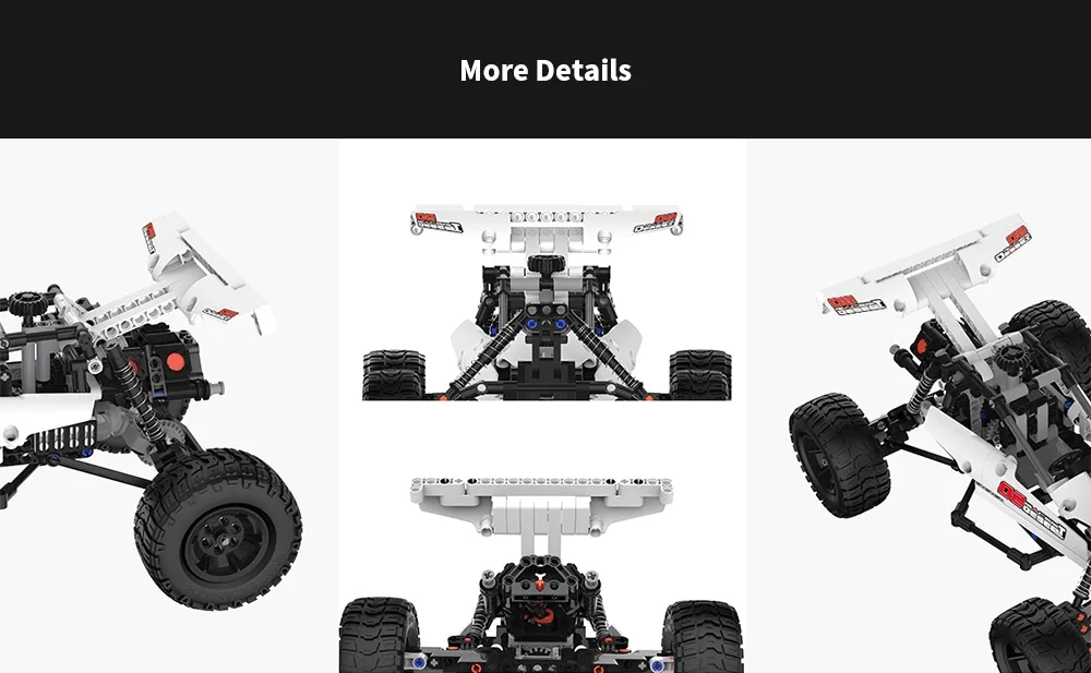 Xiaomi Mitu Building Blocks Robot Desert Racing Car DIY Educational Toys Ackermann Steering Cylinder piston linkage Kids Gift (10)