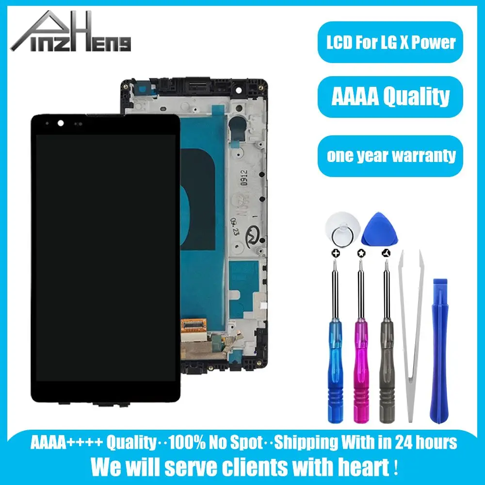 

PINZHENG AAAA Quality Display LCD For LG X Power K220DS K220 LCD Display Touch Screen Digitizer For LG X Power LCD Replacement