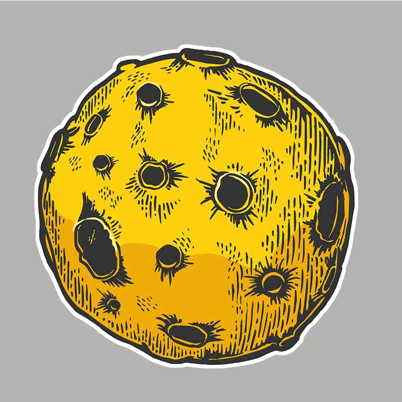 

13cm x 12.9cm for Planet with Impact Craters Color Sketch Engraving Car Truck Decal Vinyl Car Sticker Waterproof