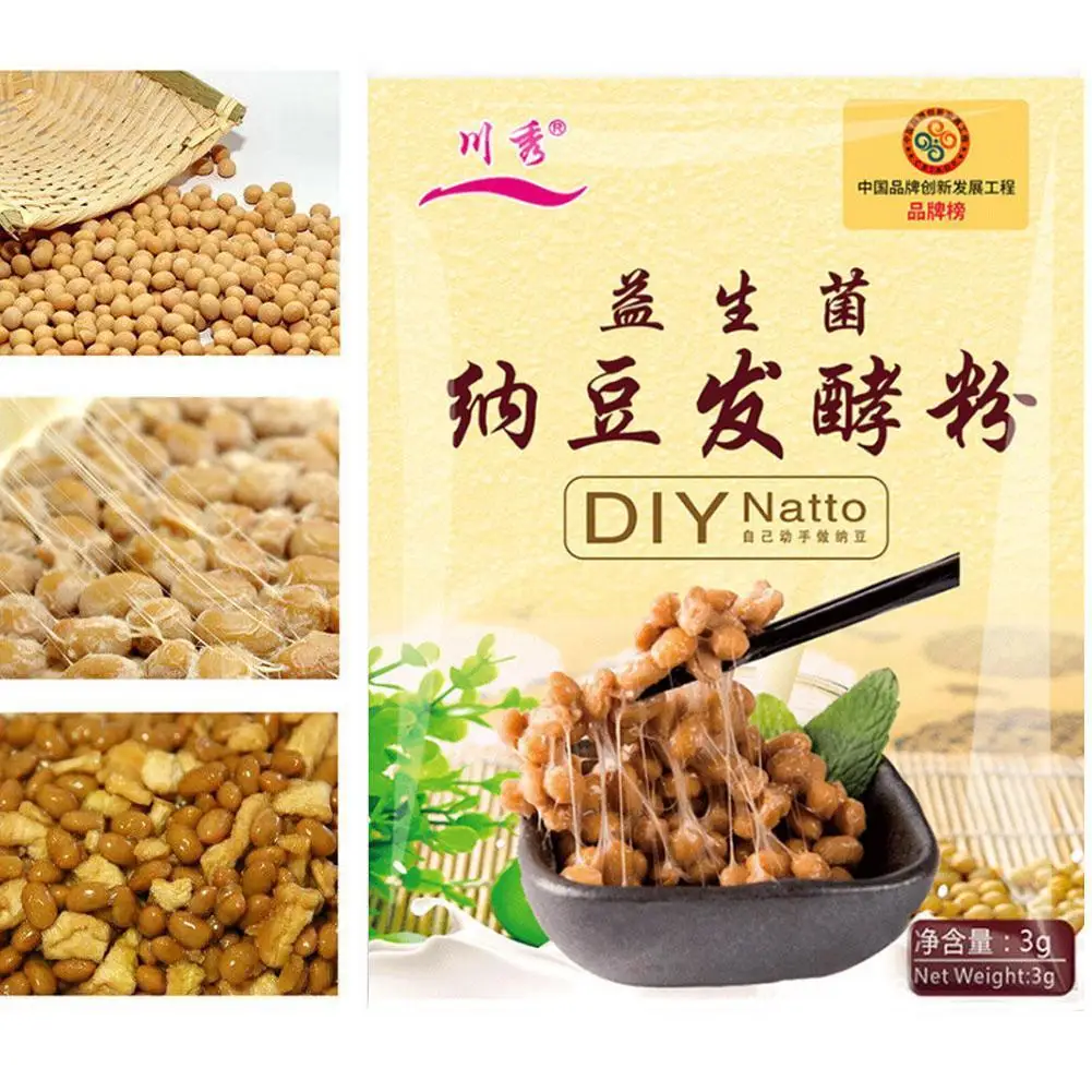 Порошок Natto добавка бацилла субтилия еды клей для подготовки соевых бобов