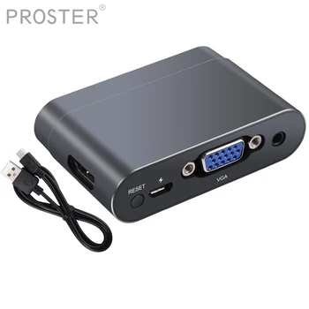 

PROSTER USB to VGA HDMI Adapter converter 1080P Dual Display Multiports with Bluetooth For phone HDMI VGA Adapter HD Converter