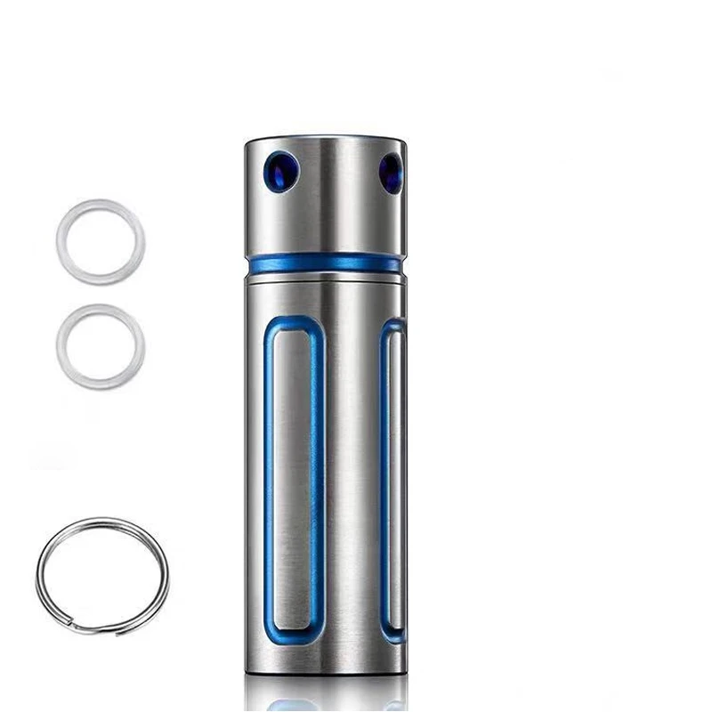 Вода цилиндрический брелок titanium - Цвет: grey titanium