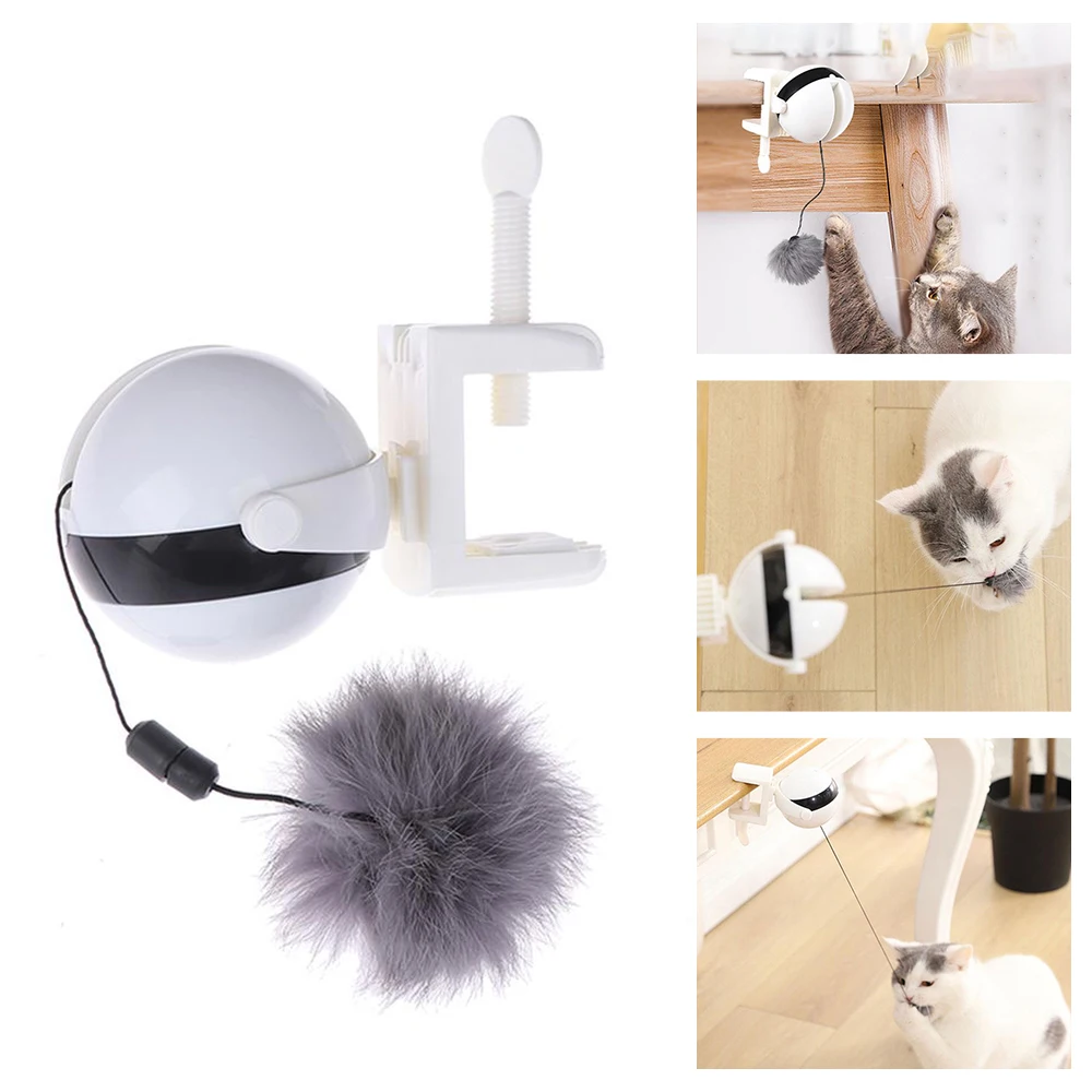 

Cat Toys Funny Motion Electronic Cat Teaser Toy Yo-Yo Lifting Ball Interactive Training Cats Toy