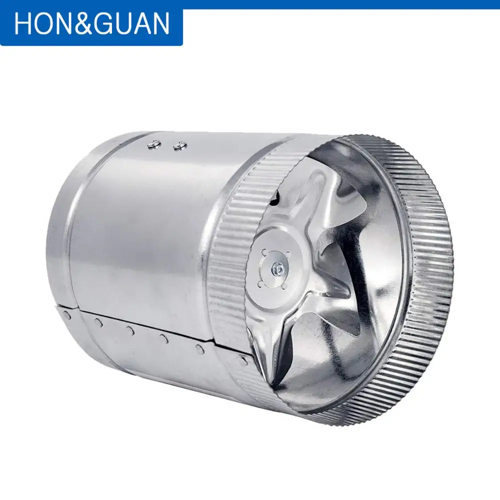 Hon&Guan 4''6'' Silent Inline Duct Fan Extractor For Kitchen Hood Exhaust Ventilation Outlet 110V 220V 100cfm 240cfm new round exhaust fans home silent inline pipe duct fan bathroom extractor ventilation kitchen toilet wall air clean ventilator