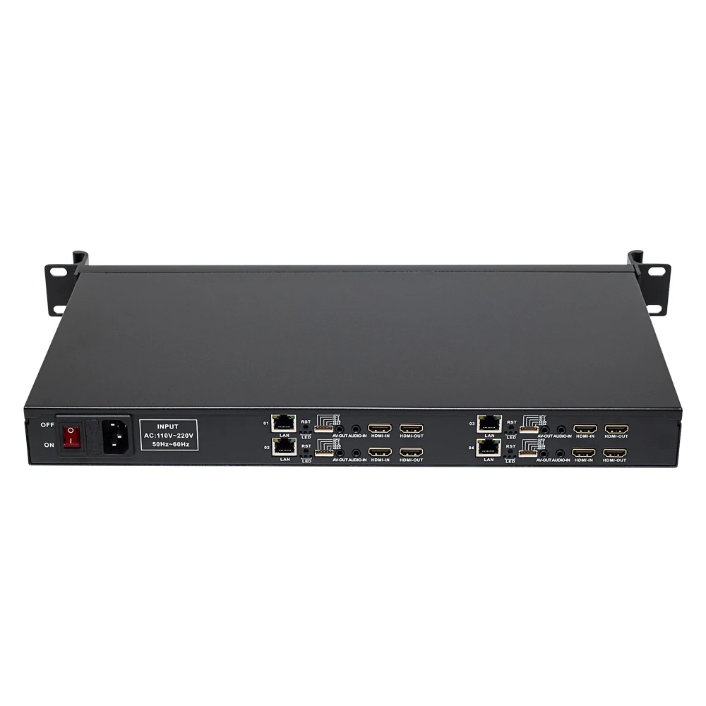 HSC-R104 HWCODEC CVBS, HDMI кодировщик H.264 H.265 HEVC HD кодировщик IPTV транскодер IP транскодер, PiP живого потокового и записывающего кодировщика - Цвет: HSC-R104