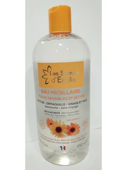 

Agua micelar de calendula. Para pieles sensibles y secas. 530 ml. Les secrets d'Emilie