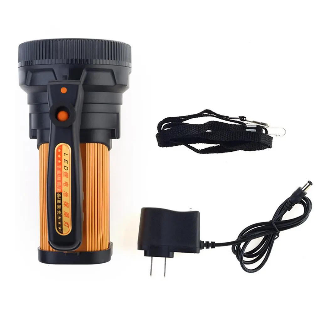 

High power portable spotlight lantern searchlight rechargeable waterproof hunting spotlight Built-in battery for Camping Hiking