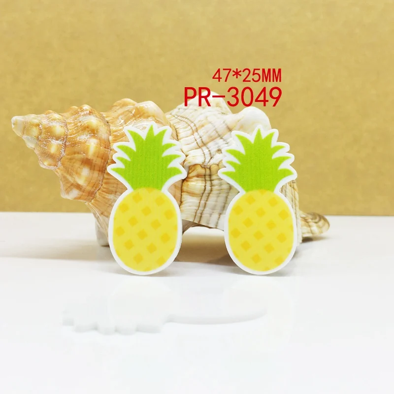 30 шт. ананас плоское украшение из смолы PR 3050